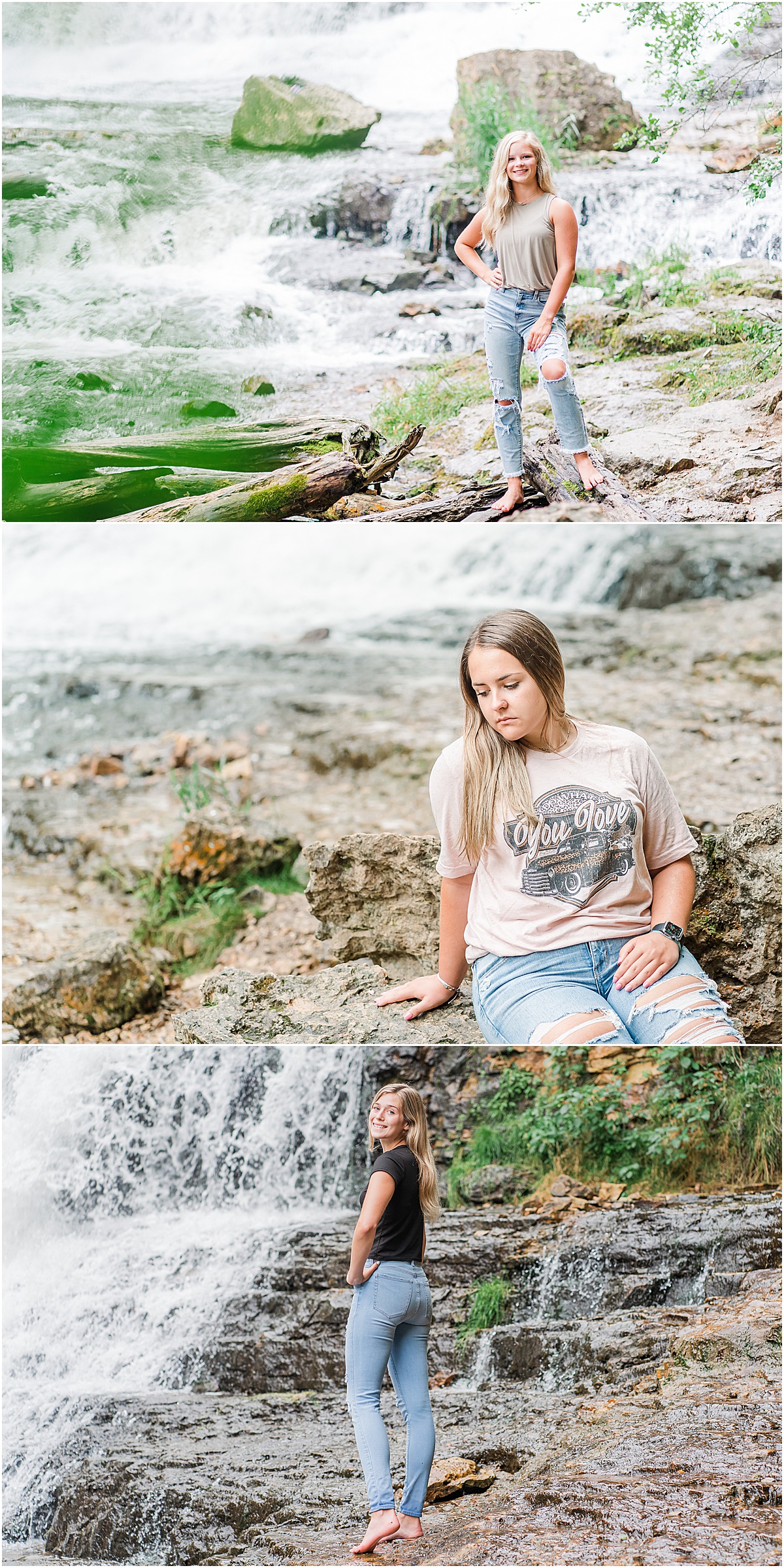 Senior photos at Willow River State park